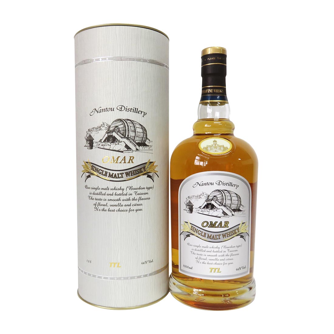 TTL Omar Whisky Bourbon Alc. 46% 1L – OleOle Singapore